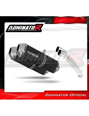 Silencieux slip-on Dominator OVR Noir pour Suzuki DL 1000 V Strom (2002-2011)