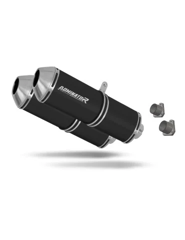 Silencieux slip-on Dominator OVR Noir pour KTM 990 SMT Supermoto Touring