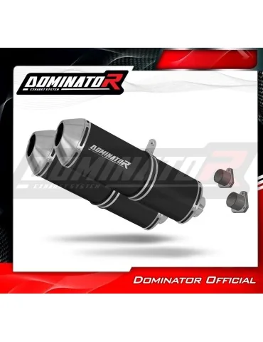 Silencieux slip-on Dominator OVR Noir pour KTM 990 SMT Supermoto Touring