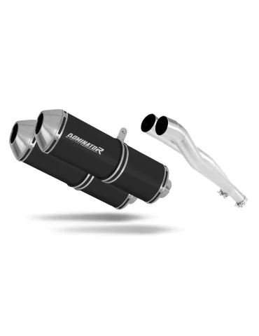 Silencieux slip-on Dominator OVR Noir pour Kawasaki ZZR 1400 (2006-2011)