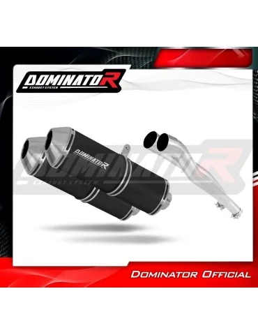 Silencieux slip-on Dominator OVR Noir pour Kawasaki ZZR 1400 (2006-2011)