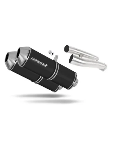 Silencieux slip-on Dominator OVR Noir pour Kawasaki ZZR 1200 (2002-2005)