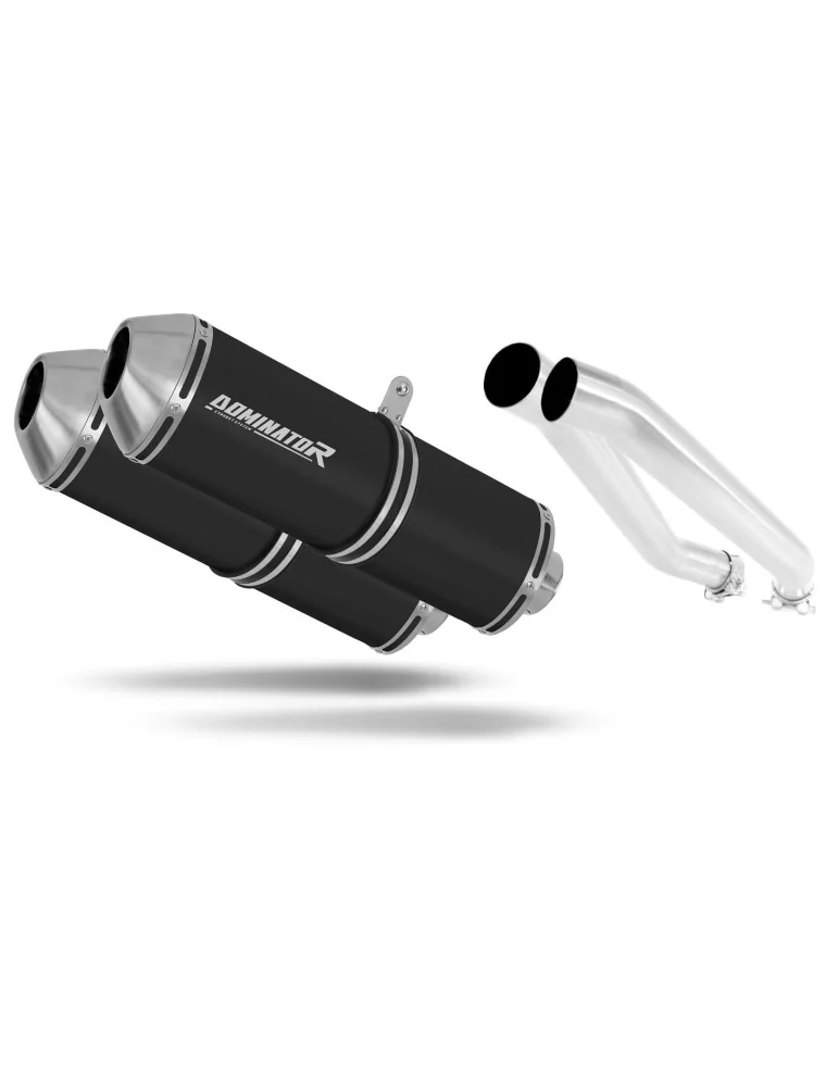 Silencieux slip-on Dominator OVR Noir pour Kawasaki Z1000 (2003-2006)