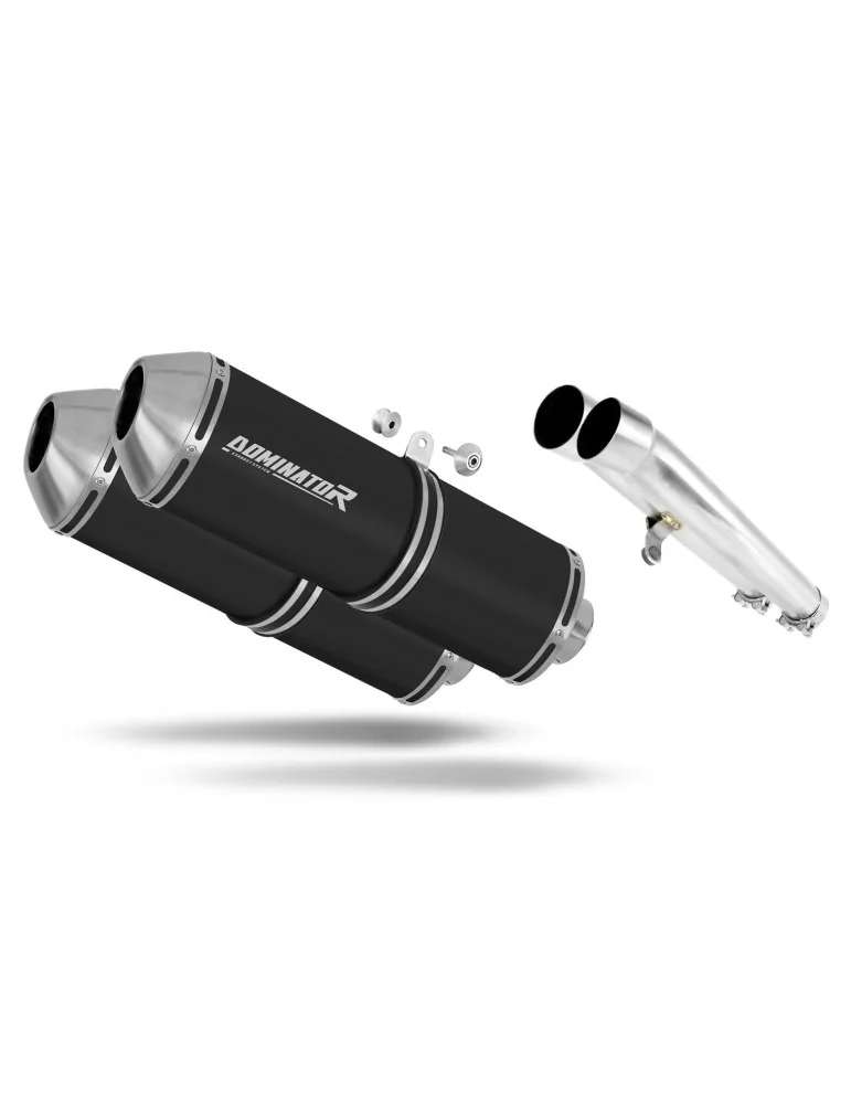 Silencieux slip-on Dominator OVR Noir pour Honda CBR 1100 XX (1996-2006)