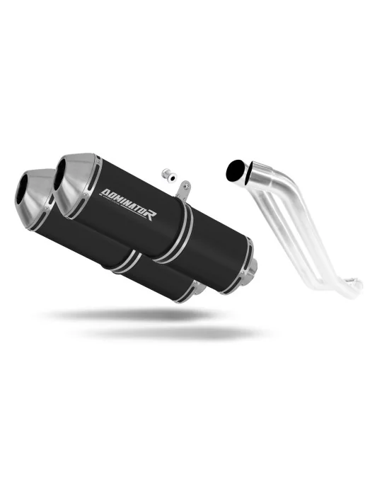 Silencieux slip-on Dominator OVR Noir pour Honda XL 1000 V Varadero 1999-2016, vue 1