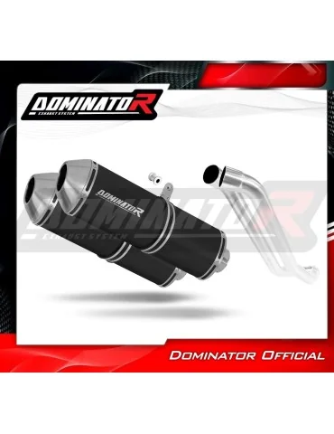 Silencieux slip-on Dominator OVR Noir pour Honda XL 1000 V Varadero (1999-2016)