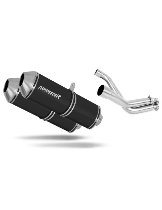 Silencieux slip-on Dominator OVR Noir pour Honda FMX 650 2005-2009, vue 1
