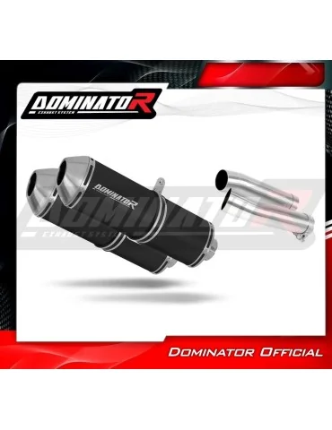 Silencieux slip-on Dominator OVR Noir pour Aprilia RSV 1000 R (2004-2009)