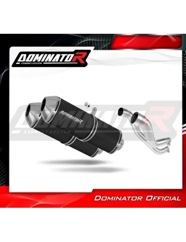 Silencieux slip-on Dominator OVR Noir pour Aprilia Pegaso 650 Factory (2007-2010)