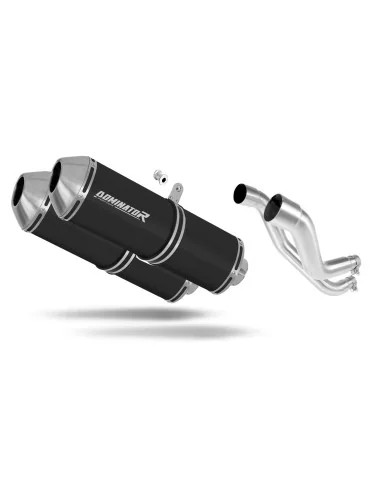 Silencieux slip-on Dominator OVR Noir pour Aprilia Pegaso 650 Strada (2005-2006)