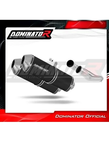 Silencieux slip-on Dominator OVR Noir pour Aprilia Pegaso 650 (2001-2004)