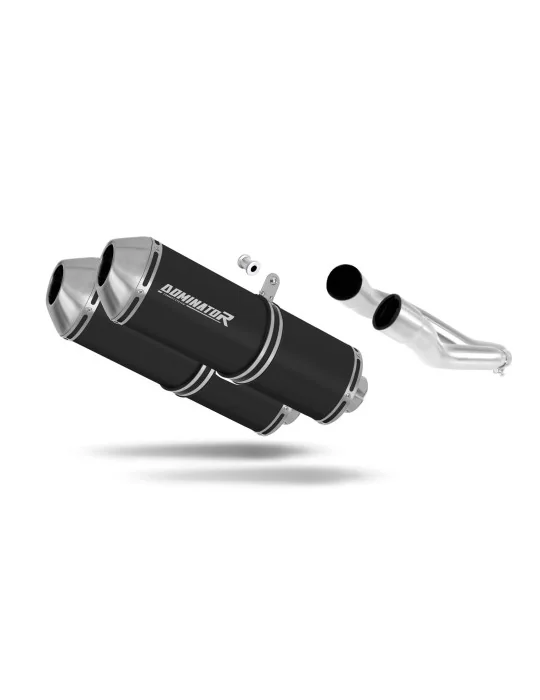 Silencieux slip-on Dominator OVR Noir pour Aprilia Pegaso 650 1997-2000, vue 1
