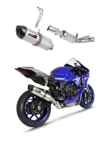Ligne d'échappement complète inox Dominator HP1 pour Yamaha YZF R1 1000 RN65 Race (2020-2024)