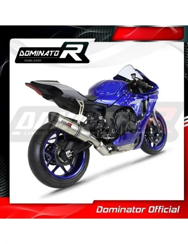 Ligne d'échappement complète inox Dominator HP1 pour Yamaha YZF R1 1000 RN65 Race (2020-2024)