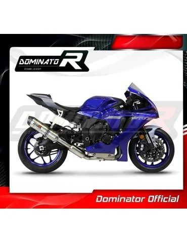 Ligne d'échappement complète inox Dominator HP1 pour Yamaha YZF R1 1000 RN65 Race (2020-2024)