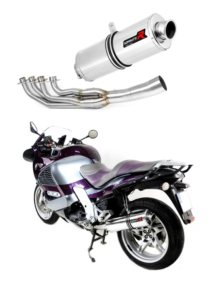 Ligne d'échappement complète inox Dominator OV pour BMW K1200RS (1997-2000)