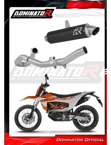 Ligne d'échappement complète inox Dominator GPF Noir pour KTM 690 Smc-r (2026)