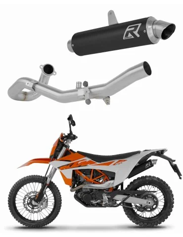 Ligne d'échappement complète inox Dominator GPF Noir pour KTM 690 Enduro R (2026)