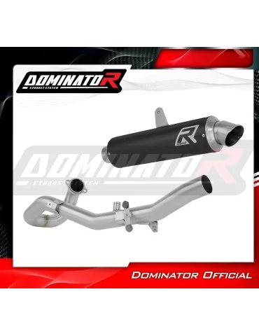 Ligne d'échappement complète inox Dominator GPF Noir pour KTM 690 Enduro R (2026)