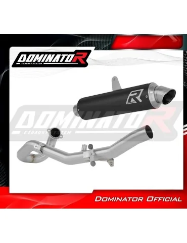 Ligne d'échappement complète inox Dominator GPF Noir pour Husqvarna 701 Enduro (2026)