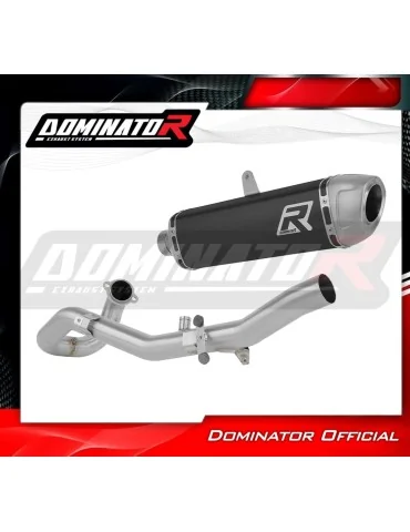 Ligne d'échappement complète inox Dominator S6 Noir pour Husqvarna 701 Enduro (2026)