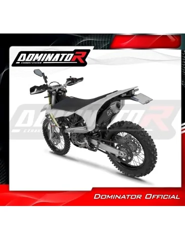 Ligne d'échappement complète inox Dominator S6 Noir pour Husqvarna 701 Enduro (2026)
