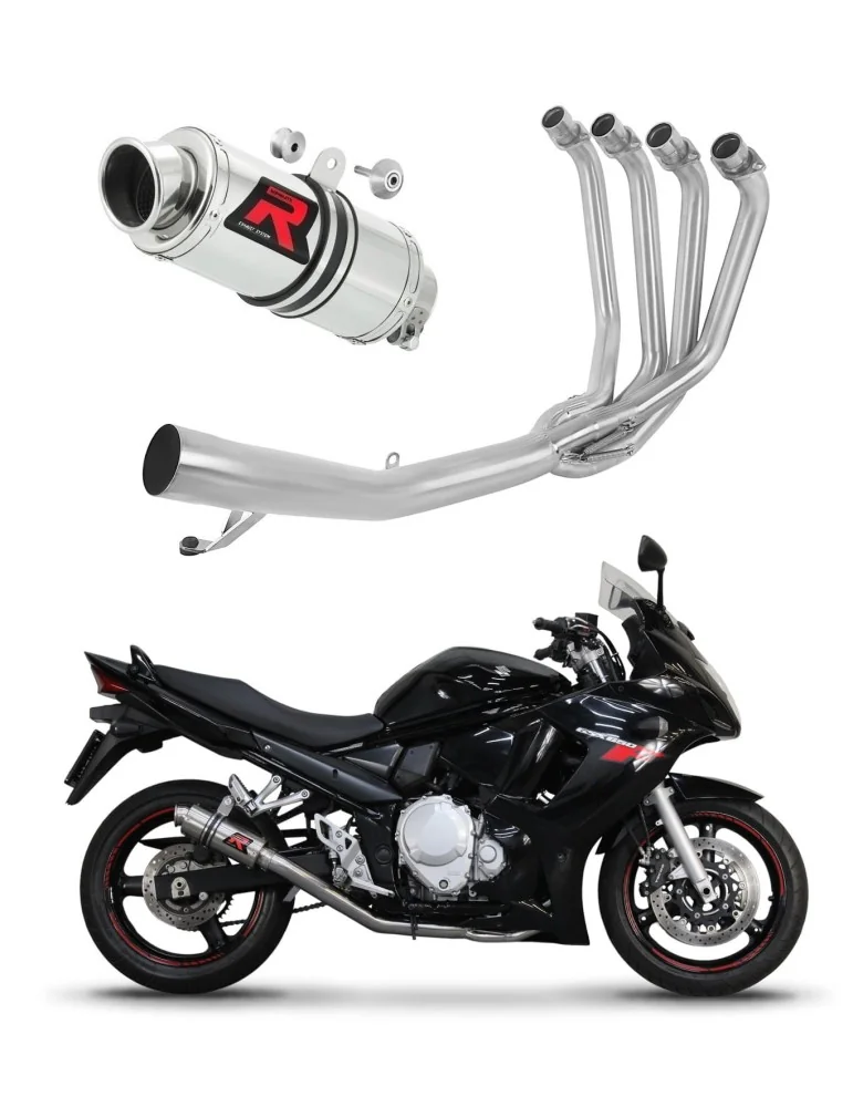 Ligne d'échappement complète inox Dominator GP1 pour Suzuki GSXF 650 (2007-2016)