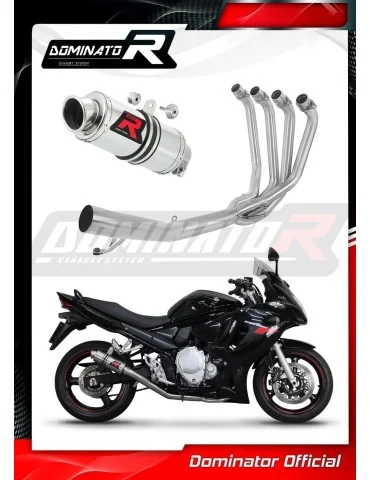 Ligne d'échappement complète inox Dominator GP1 pour Suzuki GSXF 650 (2007-2016)