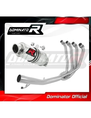 Ligne d'échappement complète inox Dominator GP1 pour Suzuki GSXF 650 (2007-2016)