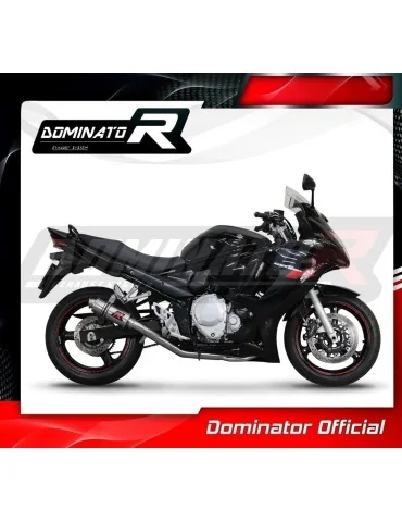 Ligne d'échappement complète inox Dominator GP1 pour Suzuki GSXF 650 (2007-2016)
