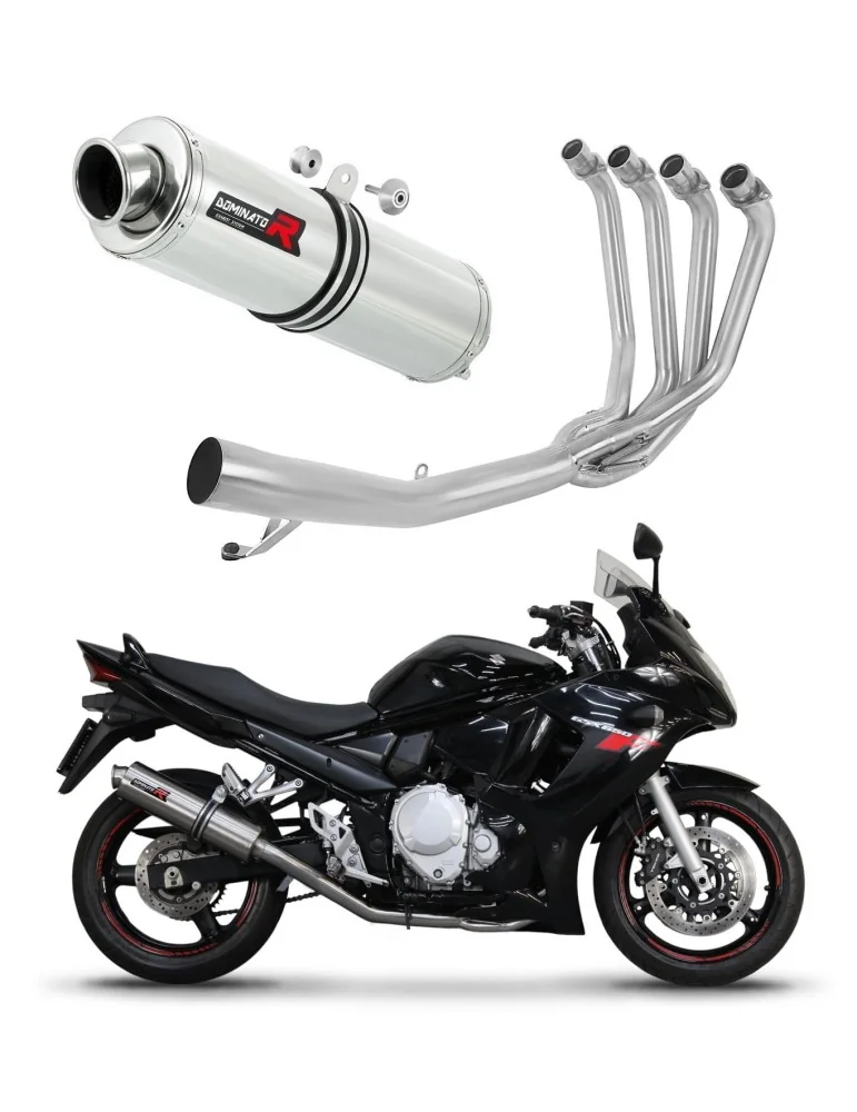 Ligne d'échappement complète inox Dominator ST pour Suzuki GSXF 650 (2007-2016)