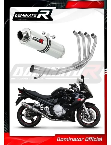 Ligne d'échappement complète inox Dominator ST pour Suzuki GSXF 650 (2007-2016)