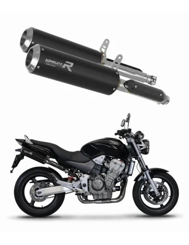 Silencieux slip-on Dominator GP Noir pour Honda CB 900F Hornet (2002-2007)