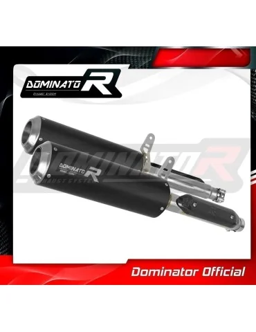 Silencieux slip-on Dominator GP Noir pour Honda CB 900F Hornet (2002-2007)