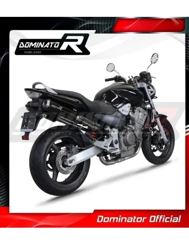 Silencieux slip-on Dominator GP Noir pour Honda CB 900F Hornet (2002-2007)
