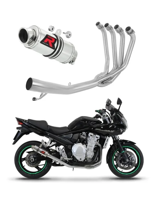Ligne d'échappement complète inox Dominator GP1 pour Suzuki GSF 650 Bandit N / S 2007-2016, vue 1