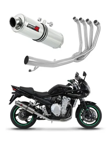 Ligne d'échappement complète inox Dominator ST pour Suzuki GSF 650 Bandit N / S (2007-2016)
