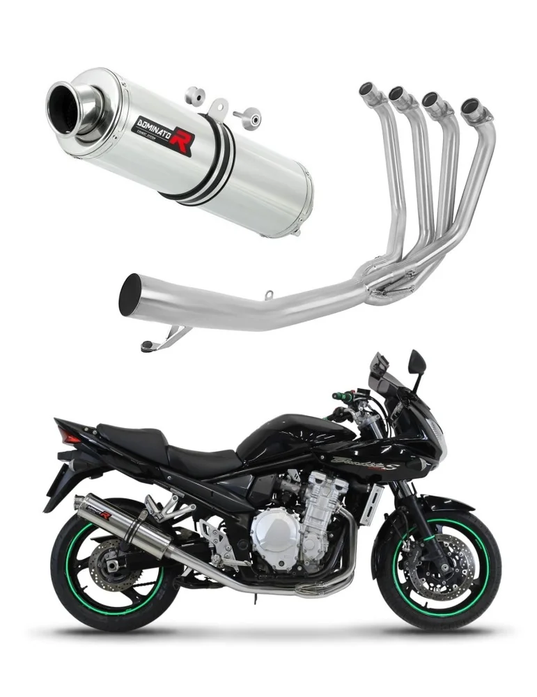 Ligne d'échappement complète inox Dominator ST pour Suzuki GSF 1250 N / S Bandit (2007-2016)