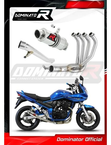 Ligne d'échappement complète inox Dominator GP1 pour Suzuki GSF 650 Bandit N / S (2005-2006)