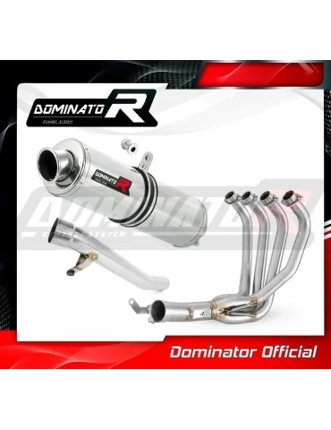 Ligne d'échappement complète inox Dominator ST pour Suzuki GSF 650 Bandit N / S (2005-2006)
