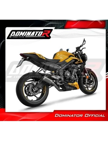 Ligne d'échappement complète inox Dominator GPS pour Triumph Street Triple 765 RS (2024-2025)