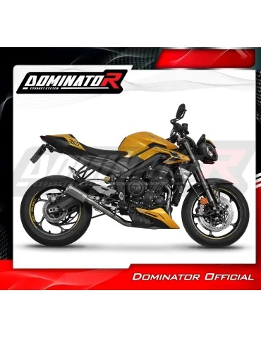 Ligne d'échappement complète inox Dominator GPS pour Triumph Street Triple 765 RS (2024-2025)