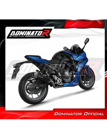 Ligne d'échappement complète inox Dominator S6 Noir pour Suzuki GSX-8S / 8R (2022-2024)