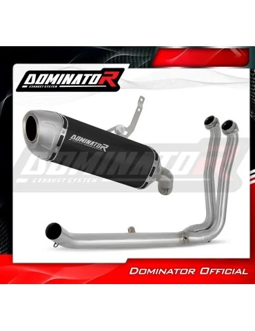 Ligne d'échappement complète inox Dominator S6 Noir pour Suzuki GSX-8R / 8S (2023-2025)