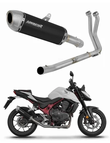 Ligne d'échappement complète inox Dominator S6 Noir pour Honda CB 750 Hornet (2023)