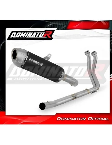 Ligne d'échappement complète inox Dominator S6 Noir pour Honda CB 750 Hornet (2023)