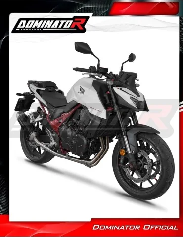 Ligne d'échappement complète inox Dominator S6 Noir pour Honda CB 750 Hornet (2023)