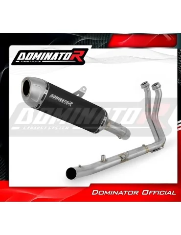 Ligne d'échappement complète inox Dominator S6 Noir pour Honda CB 750 Hornet (2024-2025)