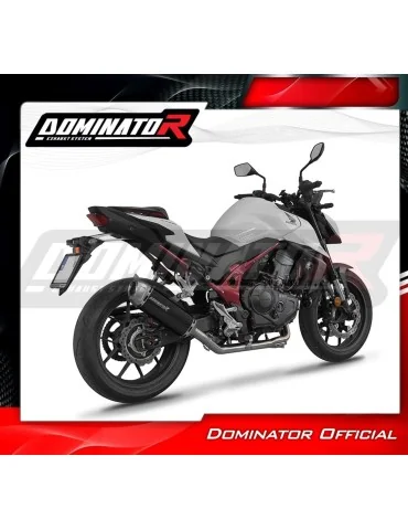 Ligne d'échappement complète inox Dominator S6 Noir pour Honda CB 750 Hornet (2024-2025)