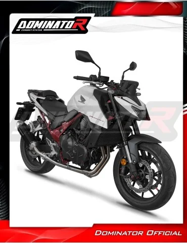 Ligne d'échappement complète inox Dominator S6 Noir pour Honda CB 750 Hornet (2024-2025)